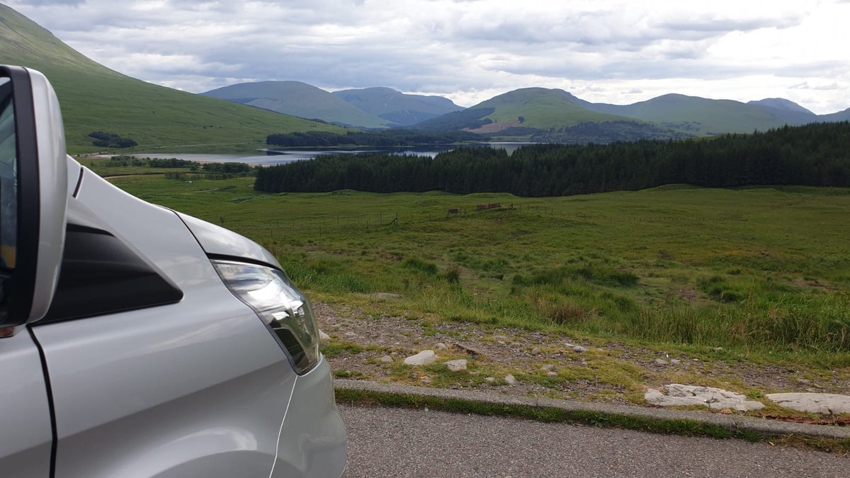 Not a bad place to enjoy a quick pit stop! Early start for our engineers in Fort William today #Scotland