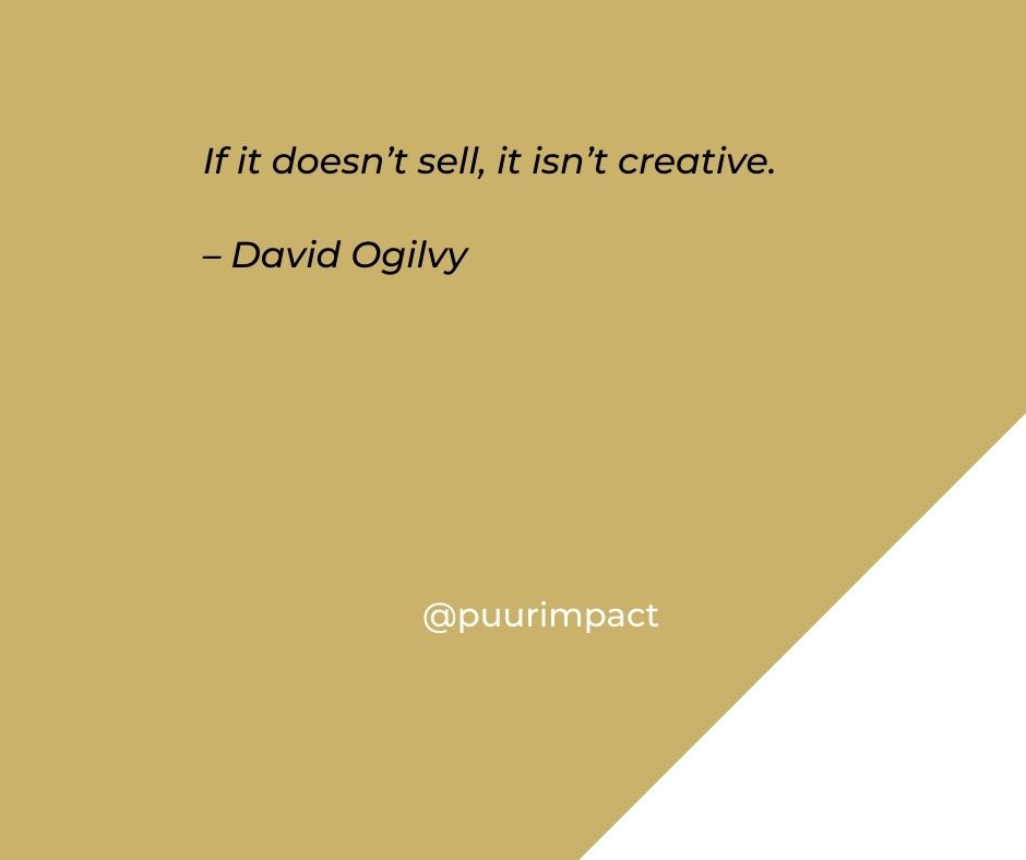 PuurImpact's tweet photo. If it doesn’t sell, it isn’t creative.
 – David Ogilvy
😀😉😁

#wednesdayvibes #wednesdaymotivation #success #mindset #Ad 
@diversity54 @DaytonaBeachS @themerrymonk @DTNEtiquette @KizzyKPC @Kellyrei007 https://t.co/ZG9rcDcqKx