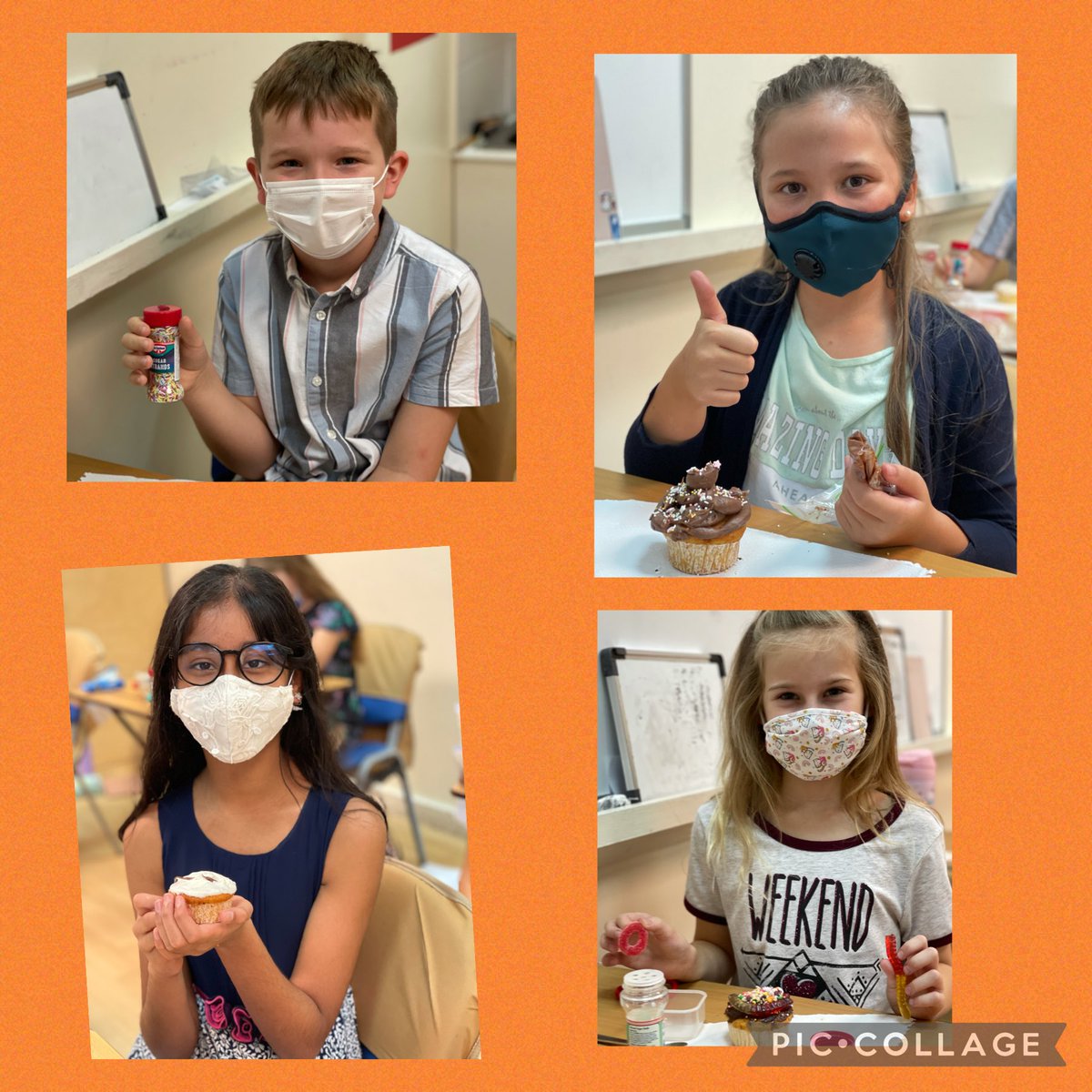 DESSyear5's tweet photo. Year 5 cupcake competition! #DESSyear5orange https://t.co/v6N7XwMLsT