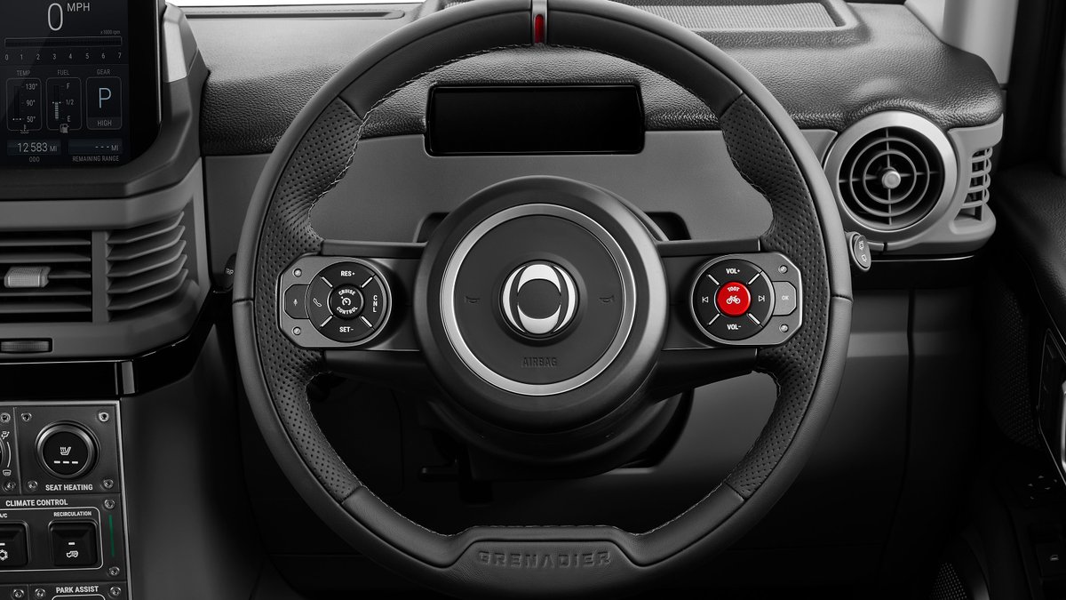 NEWS: Take a look at the interior of the new Ineos Grenadier. Are you a fan of the chunky buttons and rugged approach? >> aex.ae/36jnmJC