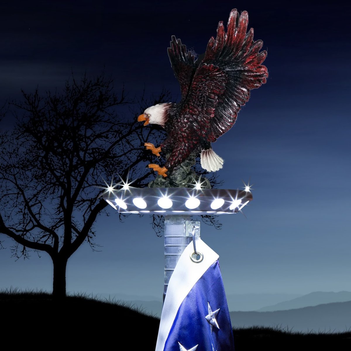 energies's tweet photo. Illuminate your flag at night time. Solar flagpole light. Turns on at dusk. Turns off at dawn. Provides up to 10 hrs of illumination. https://t.co/E5WIKsSXtA
#solarlights #solarlighting #solarflagpolelight #flag https://t.co/Ol7URT8yE0