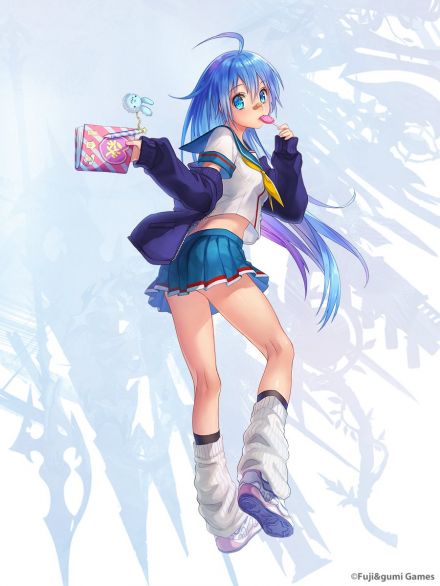 @gurikiti_umino ファントムオブキルってソシャゲのケラウノス(制服ver)ですね。お題箱に来てたので描いてみました。 