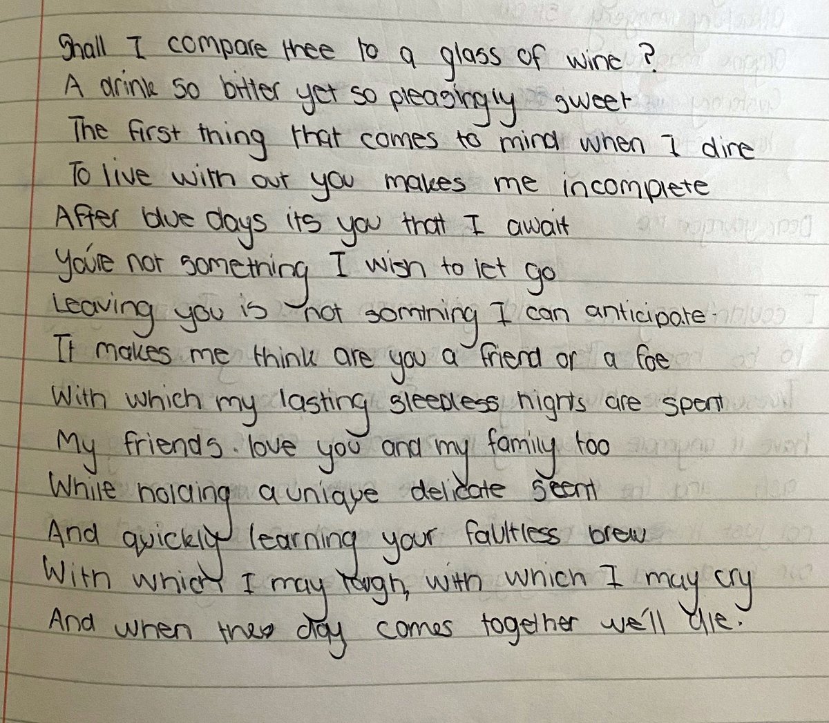 hampton_high's tweet photo. Well done to Louise-Raphaella G in Y9 for her sonnet she wrote in English! https://t.co/N4MQ5dG7KR