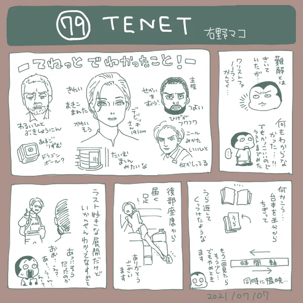 ネタバレ映画メモ79「TENET」 
