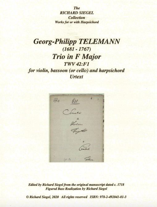 JacksPipes's tweet photo. 'Trio in F major' - Telemann. Instrumentation: Violin, Bassoon (or cello) and Harpsichord. 

BUY HERE: https://t.co/D74fGT5ZFA https://t.co/Lv4rgvHntD
