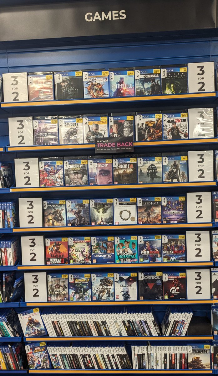 GAMECroydon's tweet photo. Our 3 for 2 range is still going strong!! 

Grab a bargain today!!

#3for2
#Gamepromo https://t.co/FSjyqeFFT9