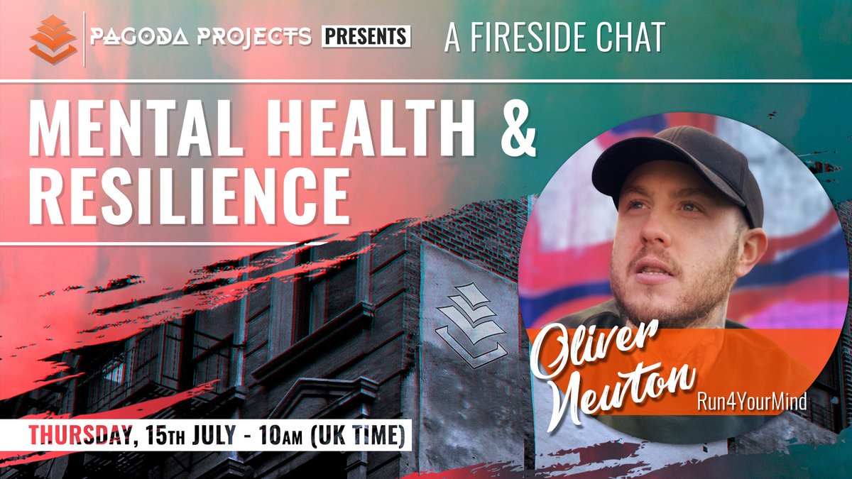 PagodaProjects's tweet photo. ❓How do you look after your #mentalhealth?

Join us at our ✨free✨ public event on the 15th of July to learn about how the power of running transformed Oliver Newton's (@Run4YourMind) relationship with his OCD, anxiety and depression. 

➡️https://t.co/94tZUaRJtU https://t.co/LA4NqxumI8