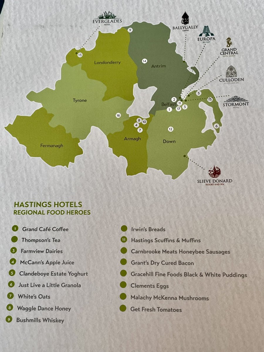 All hotel groups should do this. Proper locally sourced breakfast, and a map. 👏👏👏👏<a href="/HastingsHotels/">Hastings Hotels</a> <a href="/grandcentralbel/">Grand Central Hotel</a>