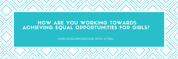 You’re the Founder of <a href="/angelsofsunset/">Angels of Sunset</a>,a child-focused organization that is committed to the excellence of kids in exploiting their innate talents and abilities.What is your understanding of equal opportunities for girls and how are you working towards achieving it <a href="/hamatete/">Hyral Matete</a>