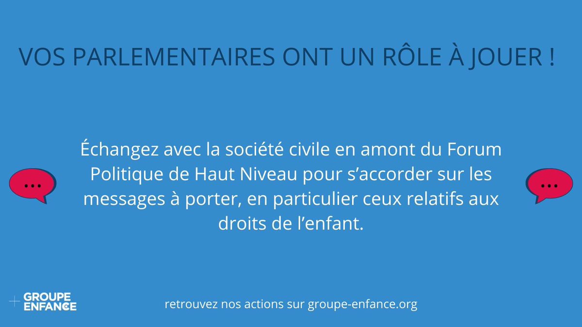 GroupeEnfance's tweet image. La voix et les messages de tous sont importants ! #GroupeEnfance #HLPF #FPHN