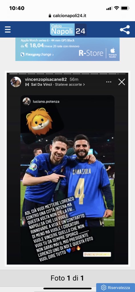 Storia che Vincenzo #Pisacane poteva tranquillamente non ripostare.
Si parla di cadute di stile delle persone, ecco questa forse è stata fuori luogo.
Per me.