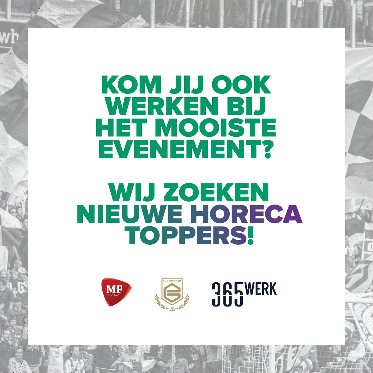🆒 Unieke bijbaan bij FC Groningen!

Ben jij een horecatopper en werk je tijdens de thuiswedstrijden van de FC graag mee aan het mooiste evenement van Noord-Nederland?

Geef je dan op via onderstaande link!

➡ fcgroningen.nl/horeca-toppers

#samennaardegrotemarkt #werkenbijfcgroningen
