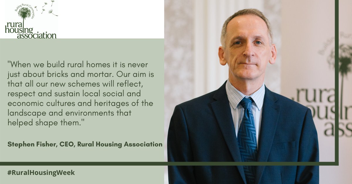 Our CEO, Stephen Fisher, shares his support for #RuralHousingWeek 2021.  As a Housing Association we are committed to increasing social housing provision in rural communities across NI, with an approach to sustaining rural communities that goes beyond bricks and mortar.