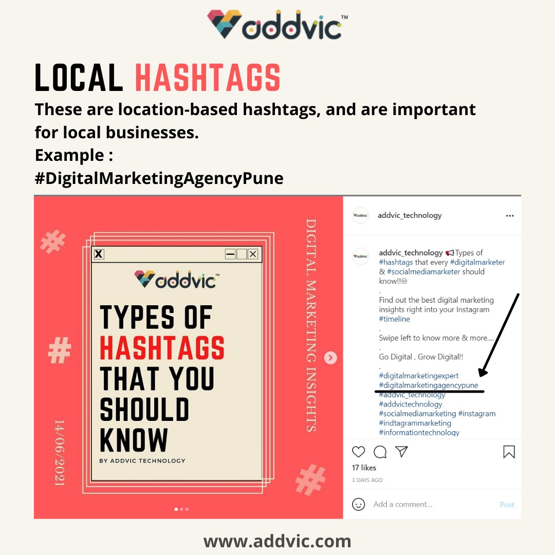 Addvic_CodeBoat's tweet image. When you start using Local Hashtags you&apos;ll notice you will start making more connections within your local community.
Here is an example of using #localhashtags for your industry. 
#DigitalMarketing #media #digitalmarketingtips #hashtags #informationtechnology #GoDigital