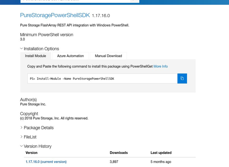 AndySvints's tweet photo. #Module: PureStoragePowerShellSDK
Author: Pure Storage Inc.
ProjectUri: https://t.co/7RrmGaMYA9
Pure Storage FlashArray REST API integration with Windows PowerShell.

#AndySvints #RandomPSModule #PureStorage #PSModule https://t.co/JTvoZ1nL7v