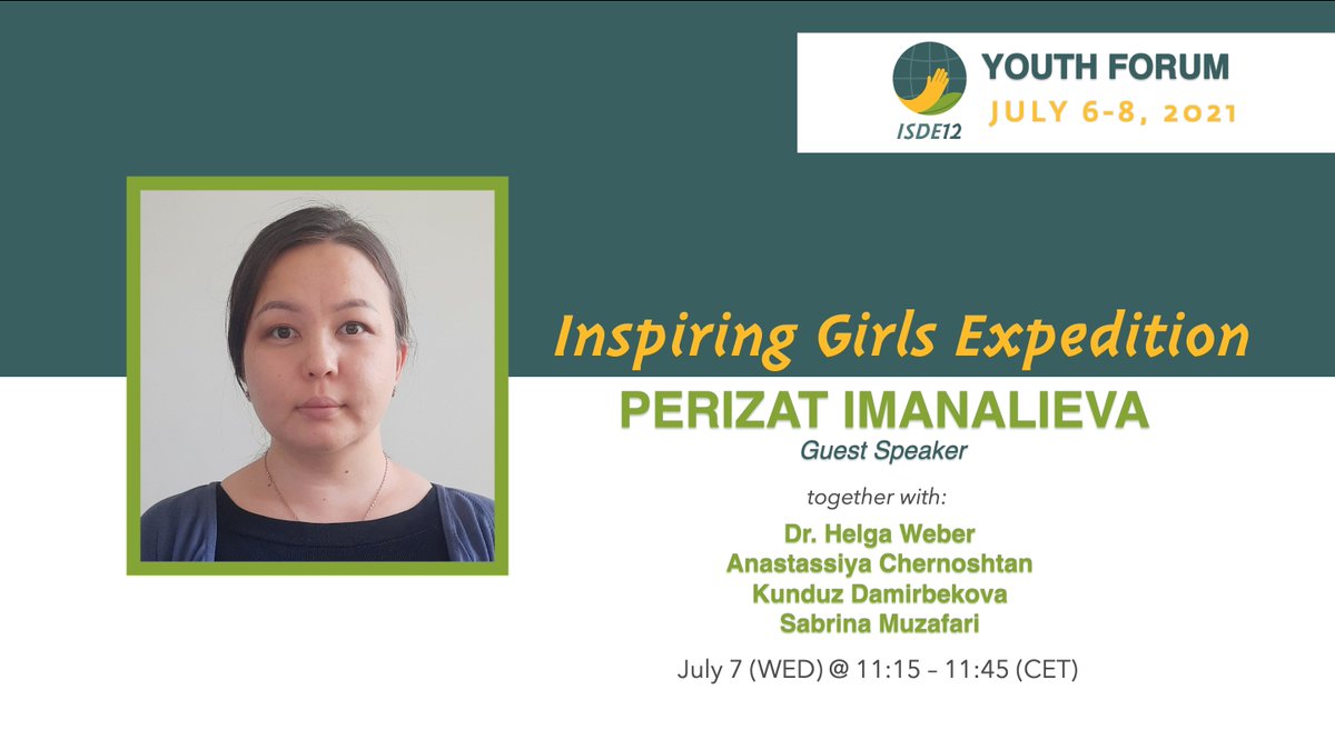 ISDEYouth's tweet photo. How do we inspire girls to be in the geoinformatics field? Let's learn how! Happening right now!

Room J12: Inspiring Girls Expedition

#isde21 #youthforum #giweek2021 #digitalearth  #giweek #z_gis https://t.co/b7ZB5kv83F