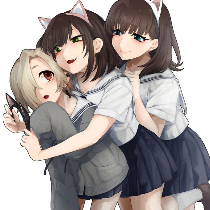 白セーラーという癖(へき)
#白坂小梅  #前川みく #佐久間まゆ #アイマス 