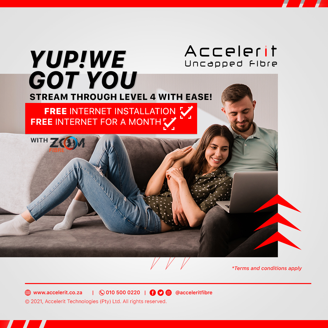 acceleritfibre's tweet photo. Stay safe and stream with ease! 😎

Contact us today on 010 500 0220 or go to our website at https://t.co/NEtMznaJBF internet connection.

Remember T's and C's Apply https://t.co/TM6Qx62xRA