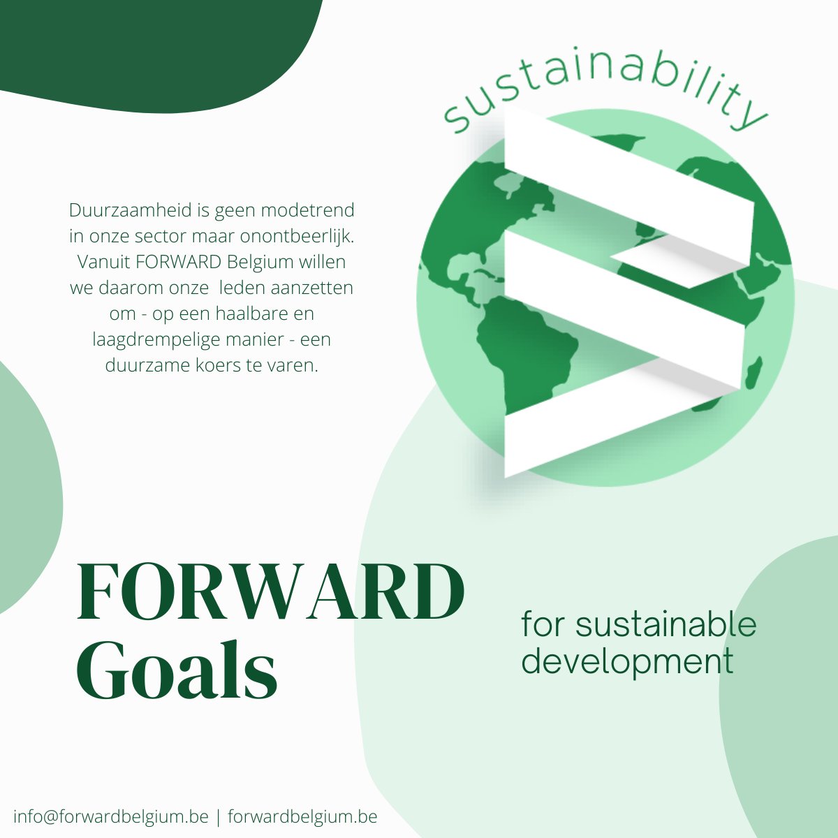 FORWARDBelgium's tweet photo. FORWARD duurzaamheidslabel: FORWARD Goals for sustainable development.
Meer info: https://t.co/4LLtCyEoIP
Doe zeker mee en ontvang het FORWARD duurzaamheidslabel!
#sustainability #FORWARDgoals #FORWARDBelgium https://t.co/cA3A9sWgBi