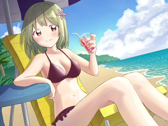 長期休暇でバカンスへ #オリジナル #女の子 #水着 #ビキニ  