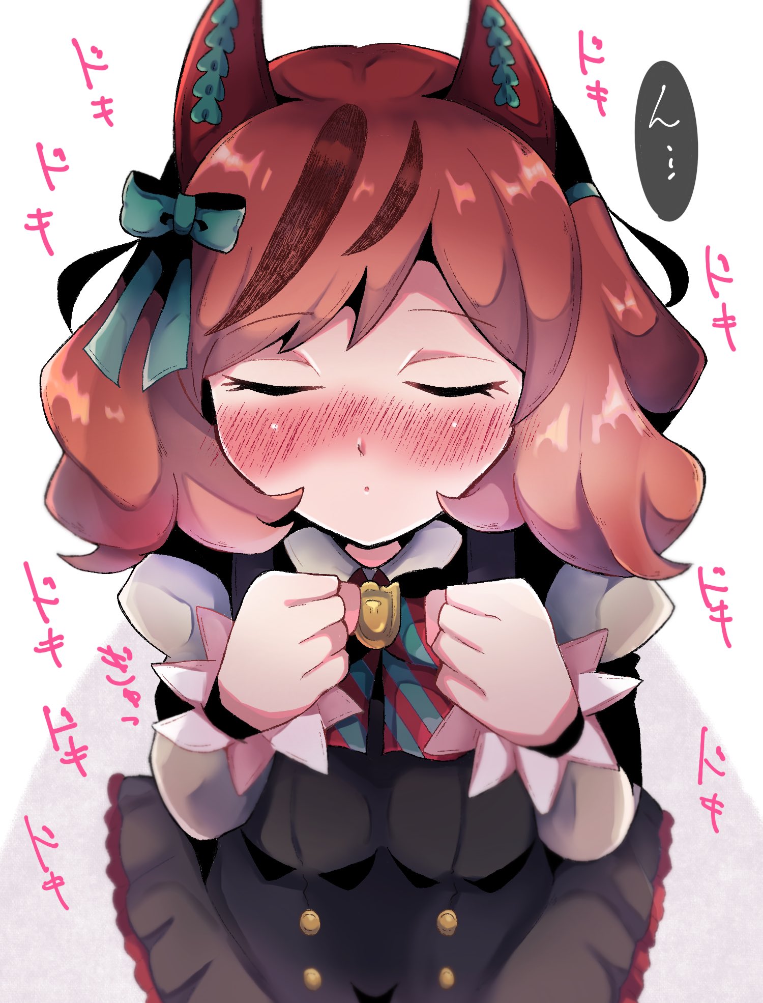 ウマ娘 一着のご褒美キスを目を閉じて待つナイスネイチャ イラスト ウマ娘うまぴょいまとめ