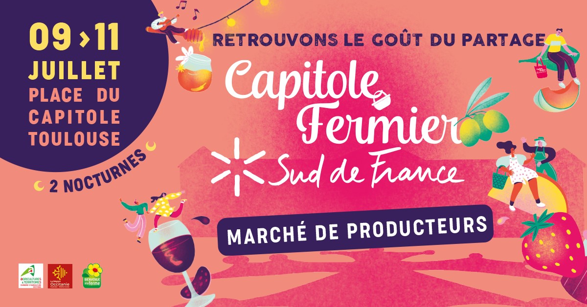 Toulouse's tweet image. 🍓 Ce week-end, le #marché de #producteurs Capitole Fermier fait son retour à #Toulouse ! 🍴 Produits locaux, #dégustations et #ateliers culinaires vous attendent dans une ambiance festive et conviviale ! 👉🏼toulouse.fr/web/cultures/a…
