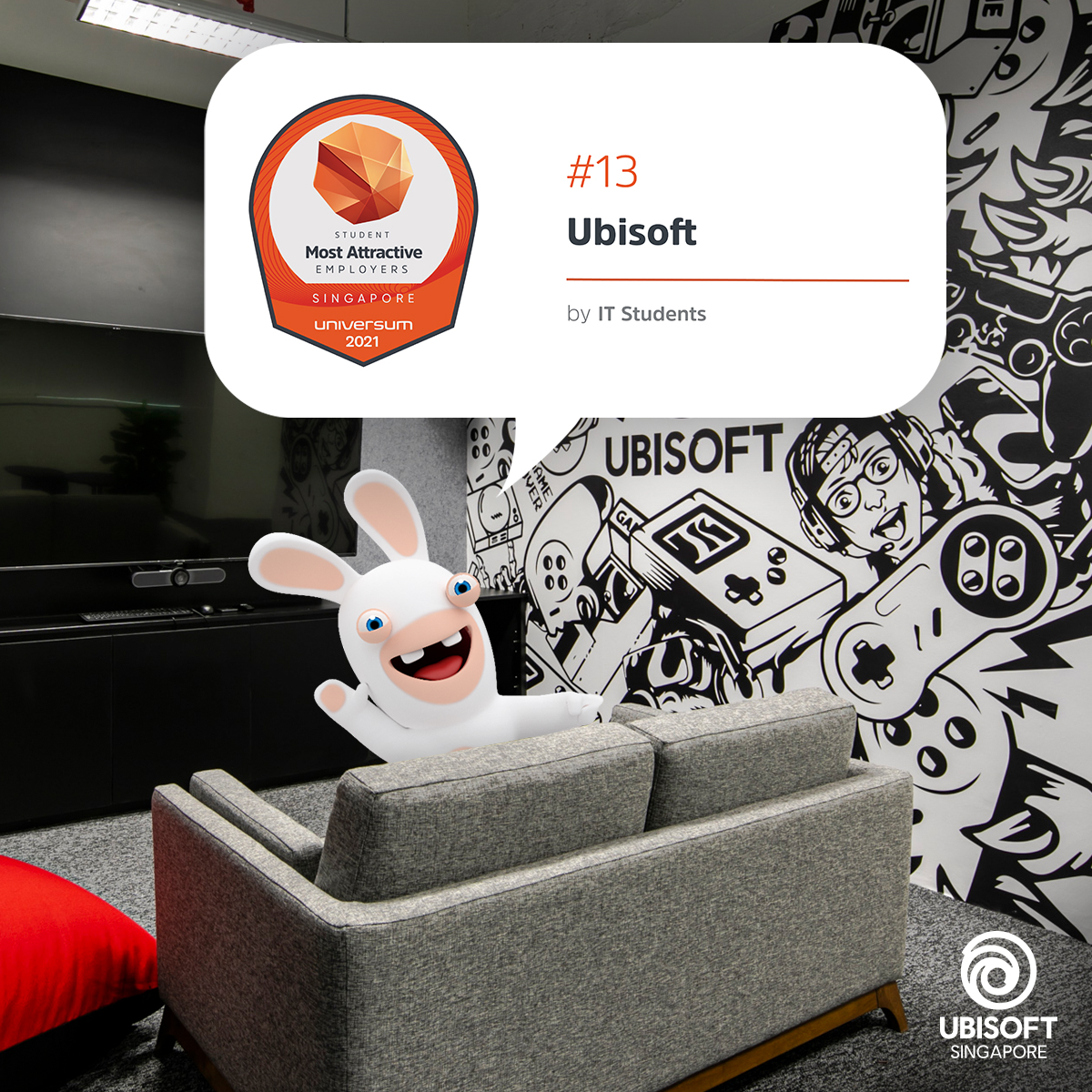 pålidelighed Bulk effektiv Ubisoft Singapore on Twitter: "We're thrilled to be ranked 13th by local IT  students in Universum's Top 100 Employers! Thank you to all students who  voted for us, the best is yet