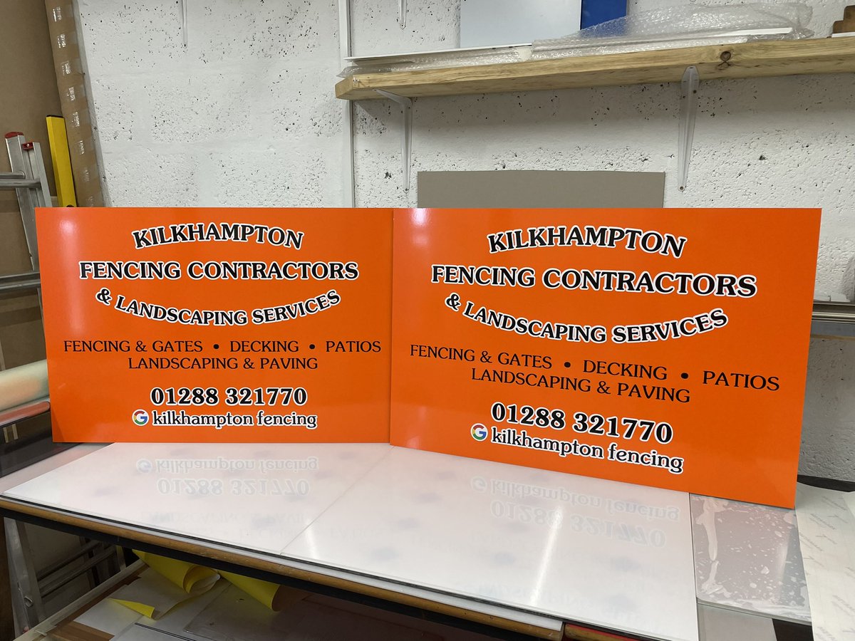 doubleUprint (@doubleuprint) on Twitter photo Vehicle signage and Siteboards for Kilkhampton Fencing Contractors.
Cut vinyl graphics applied to panels.
Site boards were laminated to match orange colour of van.
#vehiclegraphics #vansignage #fleetgraphics
#vehiclesigns #siteboards #fencingcontractor #design #print #signs Vehicle signage and Siteboards for Kilkhampton Fencing Contractors.
Cut vinyl graphics applied to panels.
Site boards were laminated to match orange colour of van.
#vehiclegraphics #vansignage #fleetgraphics
#vehiclesigns #siteboards #fencingcontractor #design #print #signs