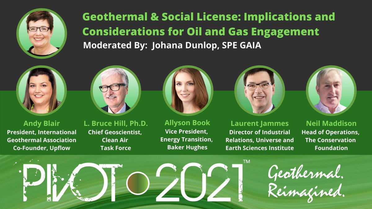 Join us next Monday at #PIVOT2021 - our Head of Operations Neil Maddison will be speaking on the panel "Geothermal &amp; Social License: Implications and Considerations for Oil &amp; Gas Engagement."

For the full programme and to register 👉geo.touchcast.com/showtime/pivot…