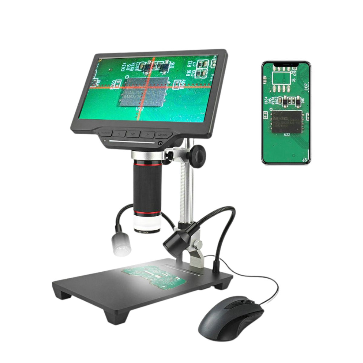 PeplerOptics's tweet photo. New Product - VMS700 Pro Digital Video Microscope has a built-in 7" HD LCD monitor for stand-alone use or can be connected with HDMI, WiFi or USB.
Buy Online here: https://t.co/TkdaED4M8D
#digitalmicroscopes https://t.co/DZ7P87JQih