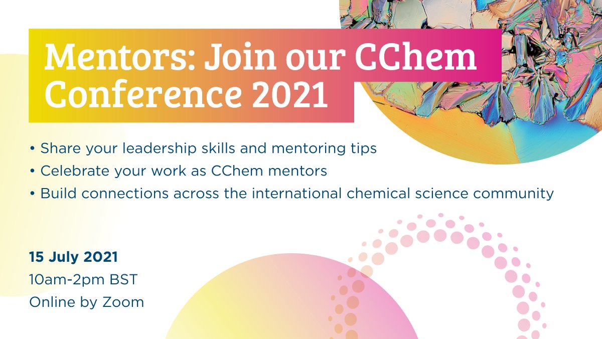 RoySocChem's tweet photo. Calling all #CChem mentors! Join our first Chartered Chemist conference on 15 July to celebrate the work of mentors and inspire the next generation of CChem applicants.
Register for free ➡️ https://t.co/rLhT87e9D6 https://t.co/FgUKE3sqGq