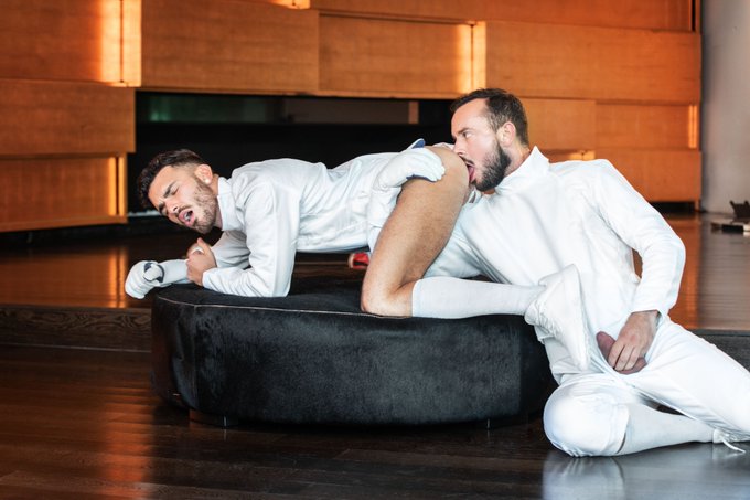 1 pic. NEW SCENE: check out @sirpeeterreal and @PolPrince in  'Fencer Boners' OUT NOW @Men #DrillMyHole