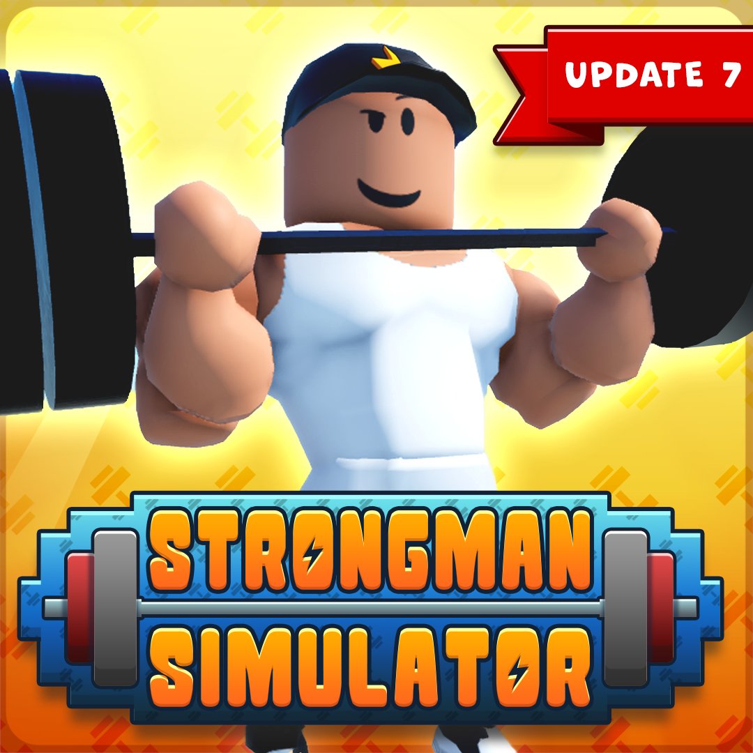 The Gang Gaming on X: ⭐ Strongman Simulator - Update 7 ⭐ 🍭 New area -  Candy 📯 New Titles 🐛 Bug fixes  #Roblox #RobloxDev   / X
