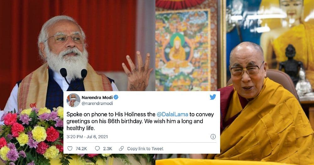 Indian PM Modi wishes Dalai Lama happy birthday despite potential backlash from China  