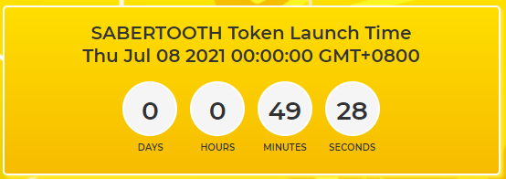 SabertoothSwap's tweet photo. SABERTOOTHSWAP

🛎TOKEN LAUNCH IN 50 MINUTES🛎
COUNTDOWN: https://t.co/USt7c6PK3w
APP: https://t.co/37k4ns0hZ7

#SBTS #Airdrop #Airdrops #Contest #giveaway #Giveaways  #BSC #defi #yieldfarm
#Defi #YieldFarming #BTC #ETH #BSCNews #gem #pancakeswap #Bitcoin #DApps #DeFi https://t.co/sQ2q8bEfHW