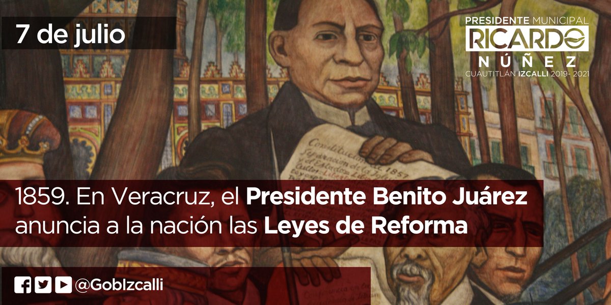 Las Leyes de Reforma tuvieron como objetivo principal la separación de la Iglesia y el Estado. Hoy se conmemora su anunciamiento por parte del entonces presidente Benito Juárez.