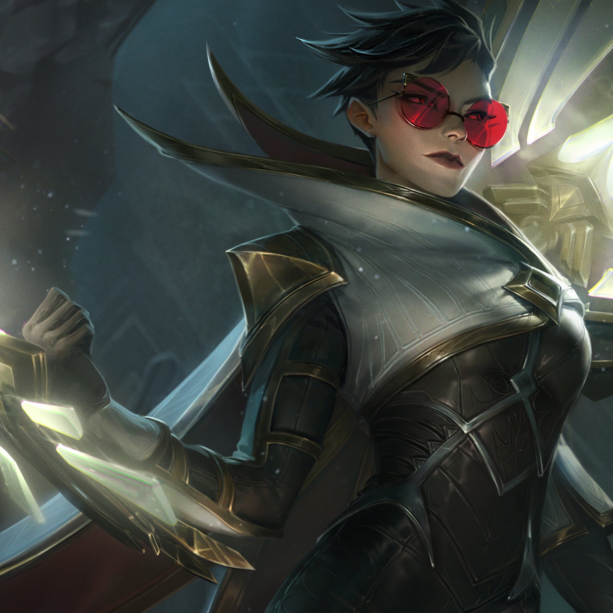Jennifer Wuestling on Twitter: "Sentinel Vayne - League of Legends The  concept looked really cool, enjoyed painting the details of her weapons and  costume - first time I tried modeling the background