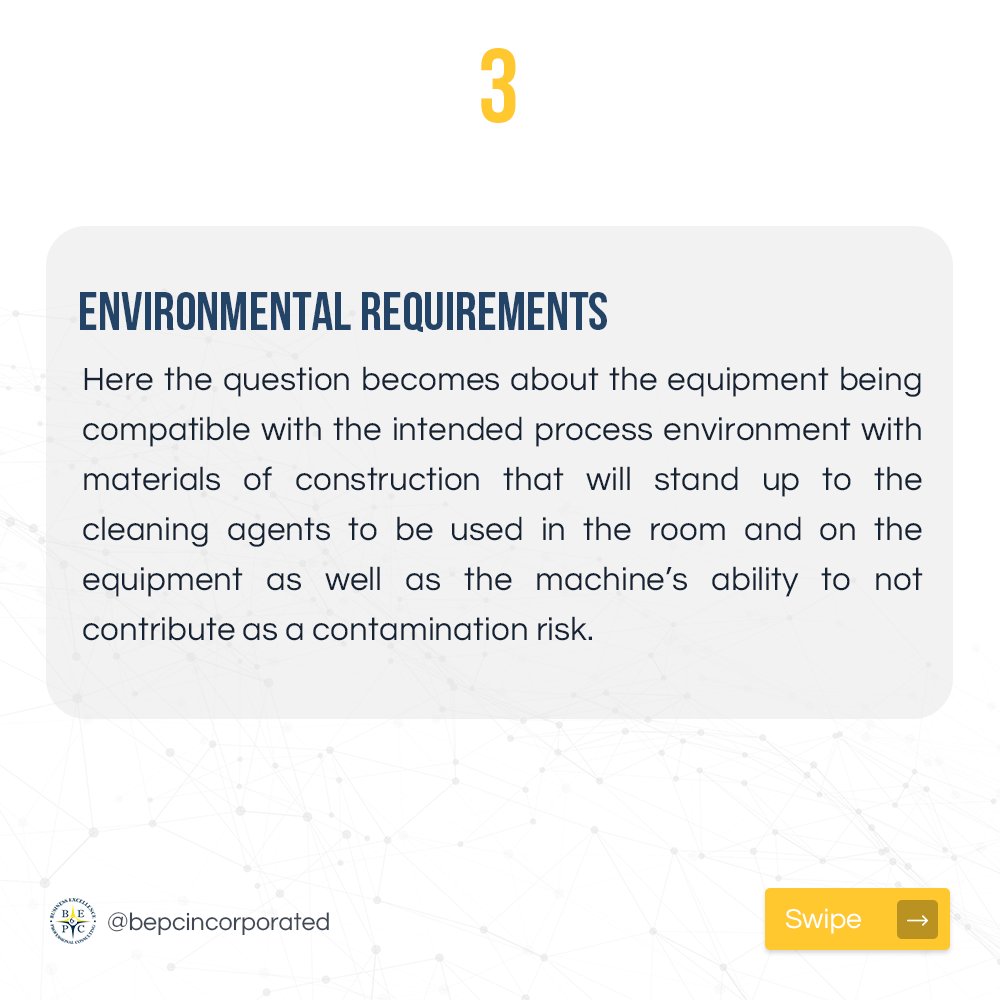 bepc_inc's tweet photo. Equipment User Requirement Specification serves to let your vendor or contracted equipment designer/manufacturer know what your expectations for the equipment are and serves them in defining their contracted deliverables to you. https://t.co/DJTJTqVLps