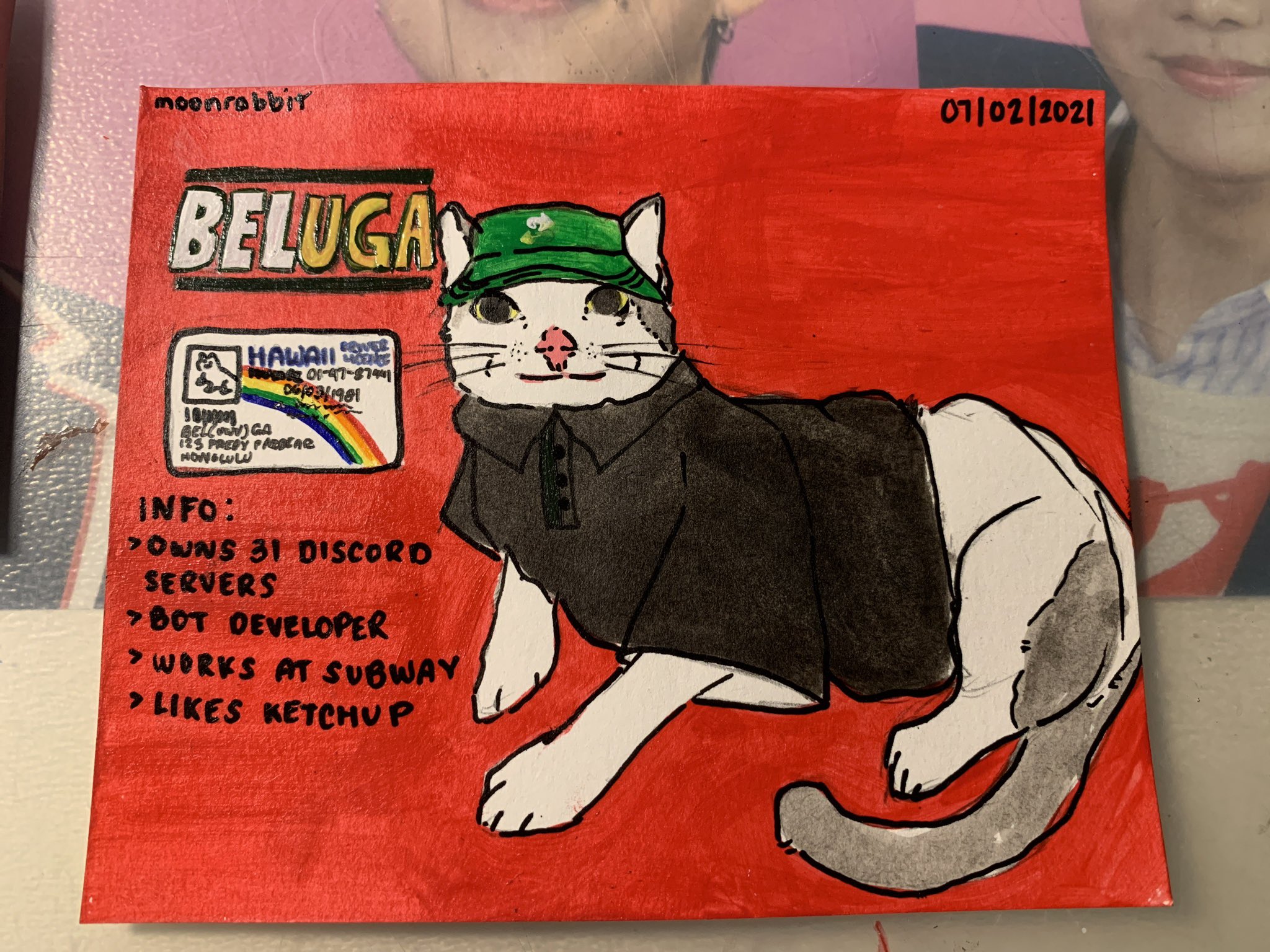 Beluga cat discord meme | Postcard