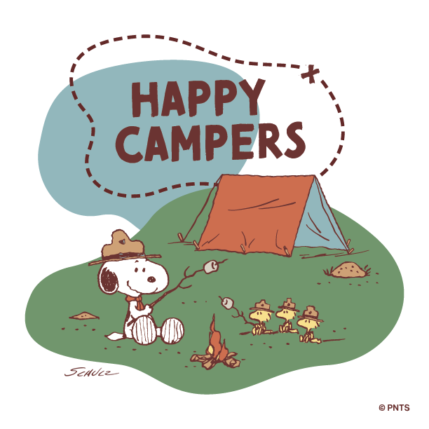 Snoopy's tweet photo. Happiness is having an outdoor adventure with friends. https://t.co/UBeyyEFs8N