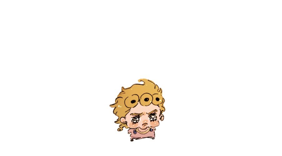 giorno giovanna 1boy blonde hair male focus solo braid tears chibi  illustration images