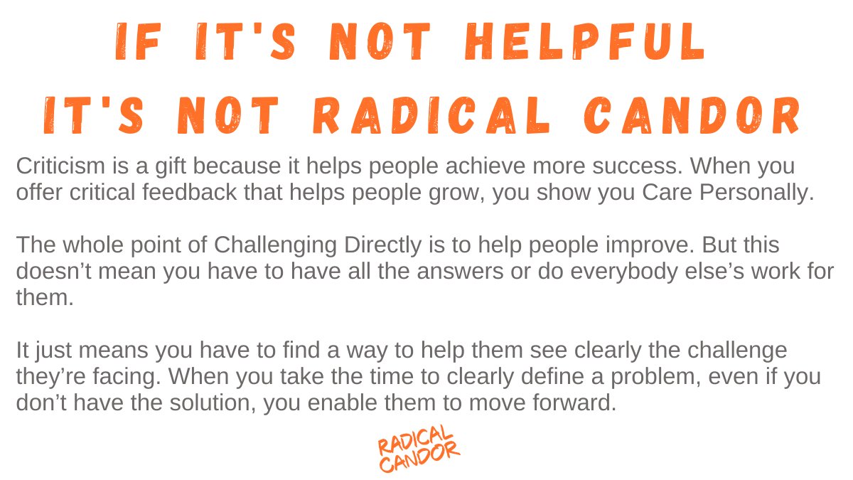 Succeeding at difficult conversations with Radical Candor