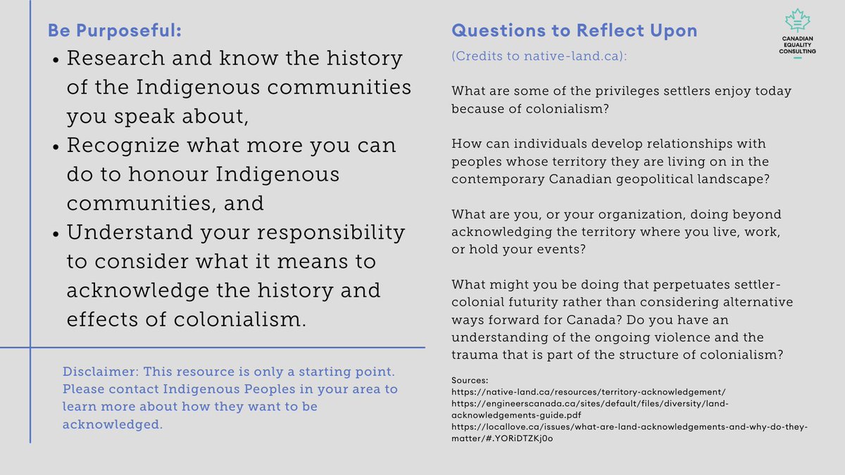 Land acknowledgements are important and powerful, but they can easily be a token gesture rather than a meaningful practice and are only a small part of disrupting and dismantling colonial structures. Read more with the resource below! #IndigenousLand #LandAcknowledgement