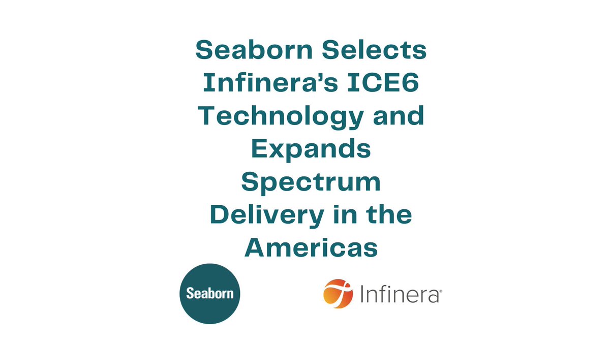 Seabornnetworks's tweet photo. @Seabornnetworks are excited to announce that we have have selected @Infinera's ICE6 Technology and are expanding Spectrum Delivery in the Americas.
Learn more here - https://t.co/yp1ibGa7Fs
#WeBuildTheInternet #ForEveryone #Spectrum https://t.co/zZbSx4BEw2