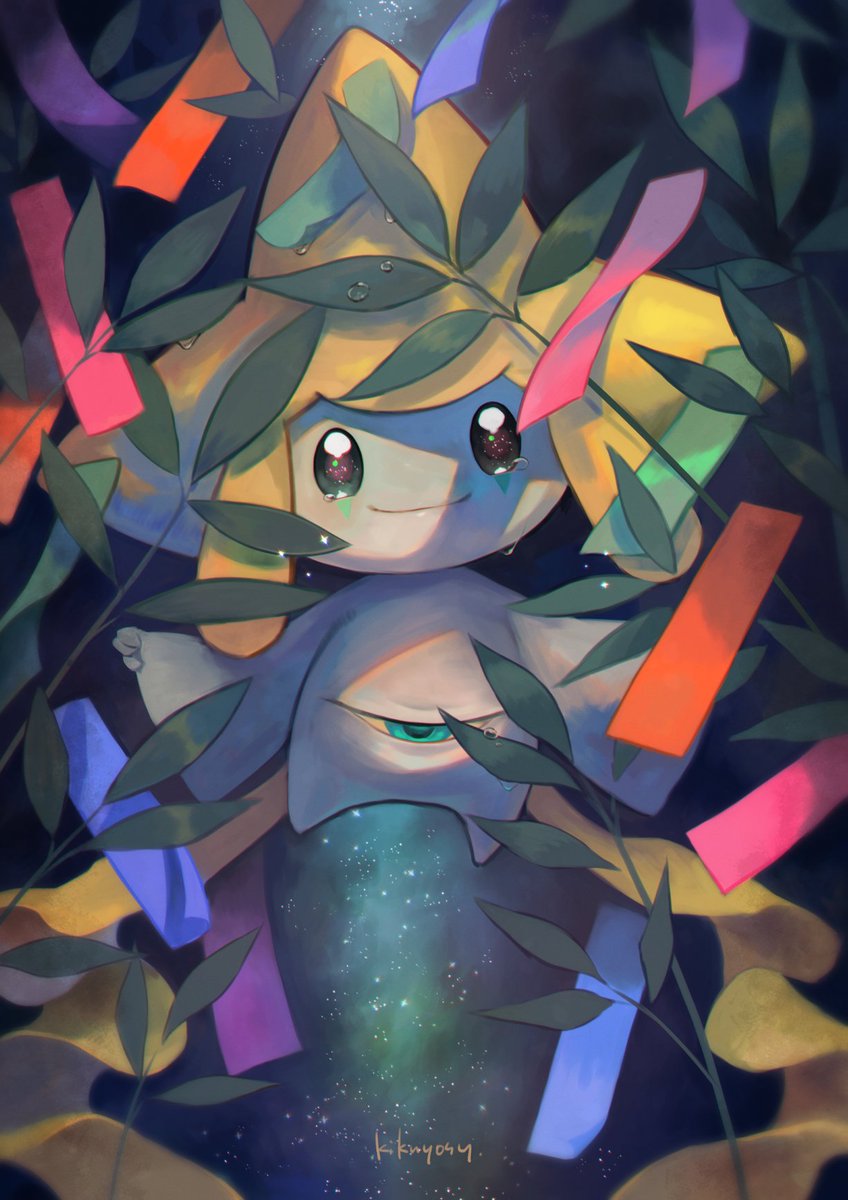 pokemon (creature) smile no humans closed mouth tanabata looking at viewer signature  illustration images