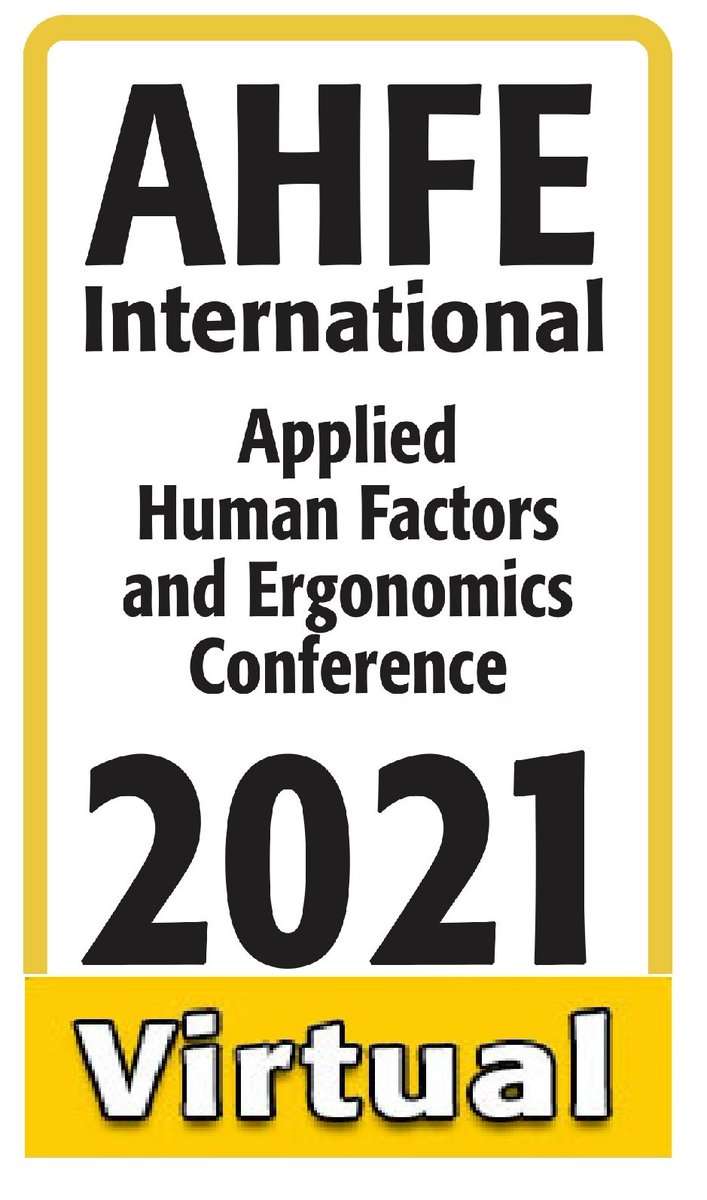 Kinetica Labs, Inc. (@kineticalabs) on Twitter photo Presentations from Italy, Portugal, South Korea, Ukraine and more! Check them out at the International Conference on Applied Human Factors and Ergonomics <a href="/AHFE/">AHFE International</a> July 25-29, 2021.
ow.ly/AbW450Fh5jM Presentations from Italy, Portugal, South Korea, Ukraine and more! Check them out at the International Conference on Applied Human Factors and Ergonomics <a href="/AHFE/">AHFE International</a> July 25-29, 2021.
ow.ly/AbW450Fh5jM