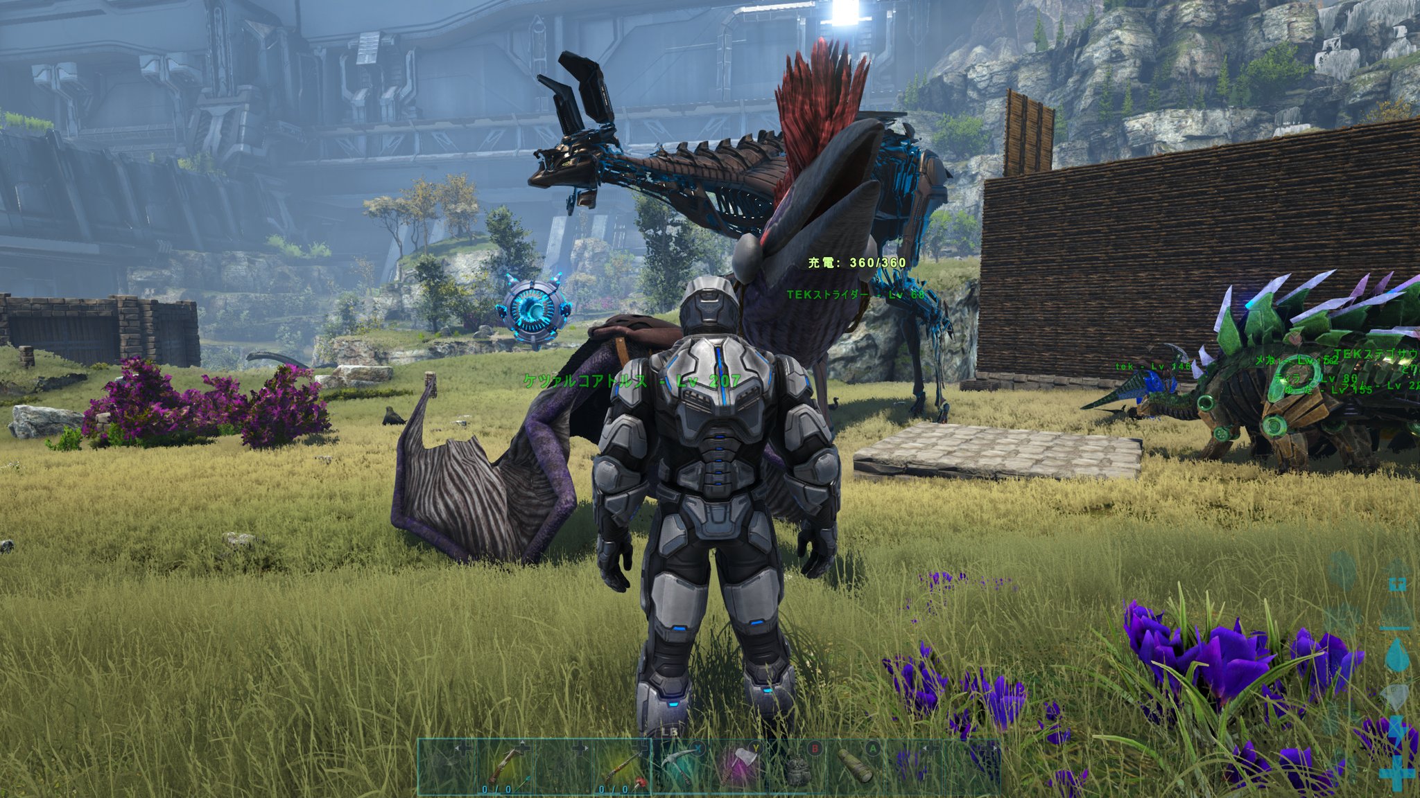 Masa T 今日のark 大怪鳥ケツァルコアトルスを遂に初テイム 初期レベルも140でバッチリ当たり ギガノトは見つからなかったからこれに狙いを変更して頑張ったわ 飛びながら麻酔矢と麻酔弾を使い テイムに2時間くらいかかったね 大変だった