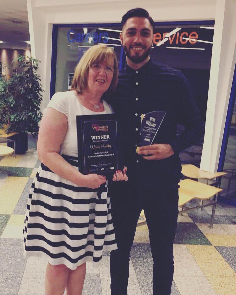 SheInsprAwrds's tweet photo. #Winner2017 #inspiring Volunteer #WendyHandley with her son! She is the sweetest person, keeps #GreatLeverConnected #connected #bestfriend you can ask for and always always there for all. ๐ such a deserving #winner #boltonrocks #sheinspires @ShaunaMorton20 @ChrisW_BAH https://t.co/eM4nVXsEwP