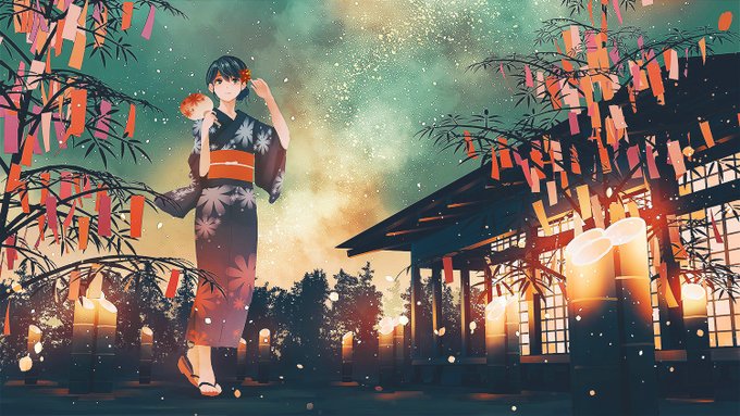 「bamboo night」 illustration images(Latest)｜3pages