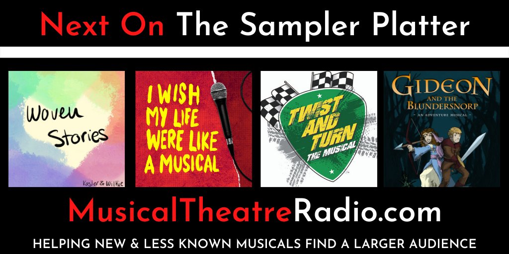MTR (@mtr_tweets) on Twitter photo "Here's the lineup for today's Sampler Platter
<a href="/LikeAMusical/">I Wish My Life Were Like A Musical</a>
<a href="/TwistTurnMusic/">Twist and Turn - The Musical</a>
Get show info:
musicaltheatreradio.com/mtr-exclusives…
Repeated at 7pm ET
" "Here's the lineup for today's Sampler Platter
<a href="/LikeAMusical/">I Wish My Life Were Like A Musical</a>
<a href="/TwistTurnMusic/">Twist and Turn - The Musical</a>
Get show info:
musicaltheatreradio.com/mtr-exclusives…
Repeated at 7pm ET
"